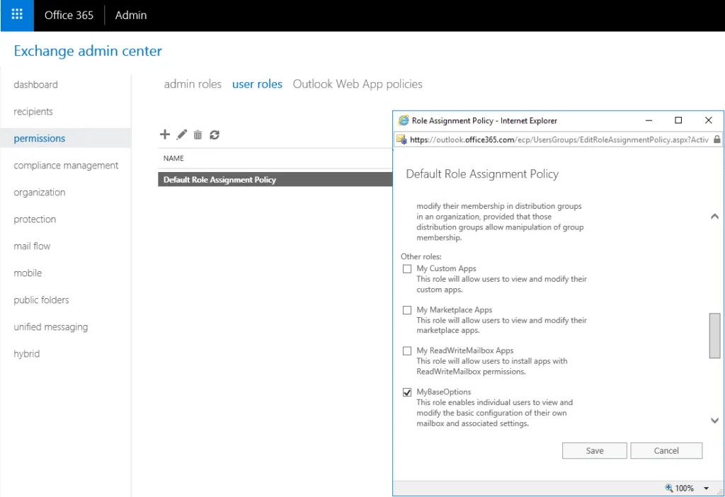 Role Assignment Policy