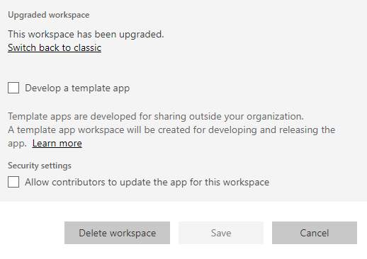 Delete Workspace