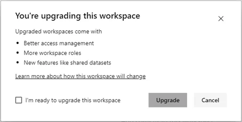 Upgrade Workspace