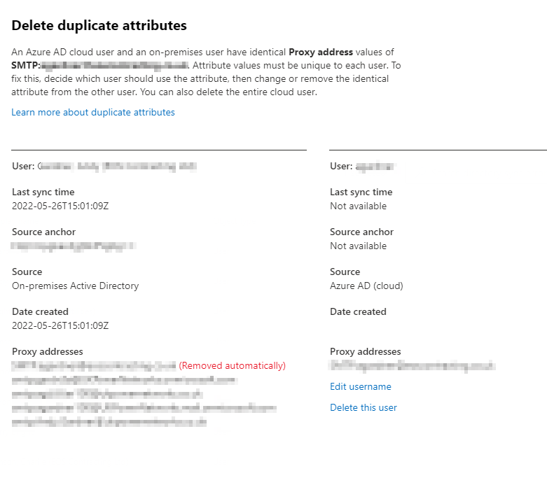 Proxy Address Conflict