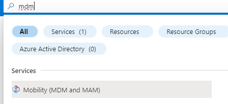 MDM Settings
