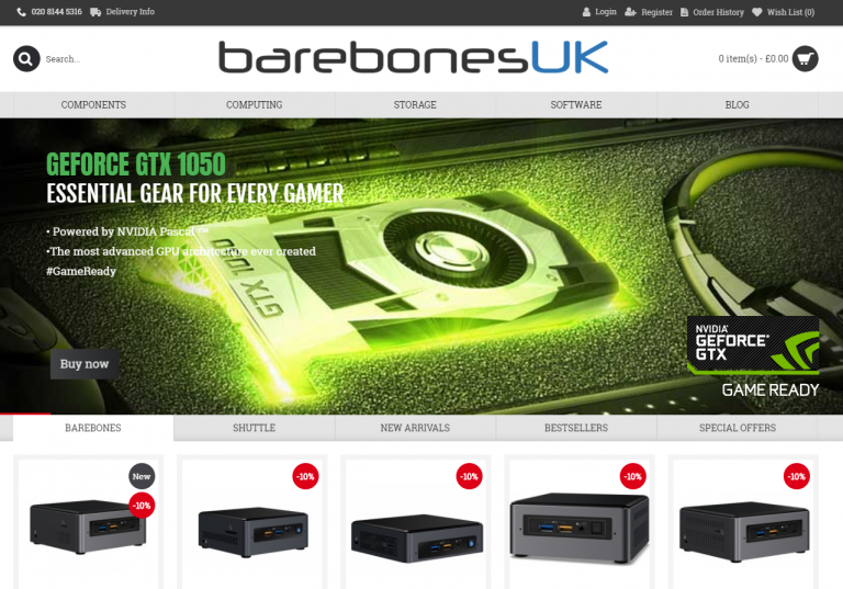 barebonesuk website screenshot