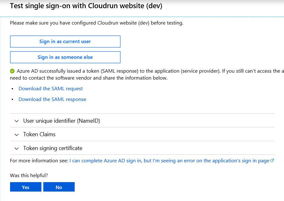 Azure AD my apps secure sign-in extension