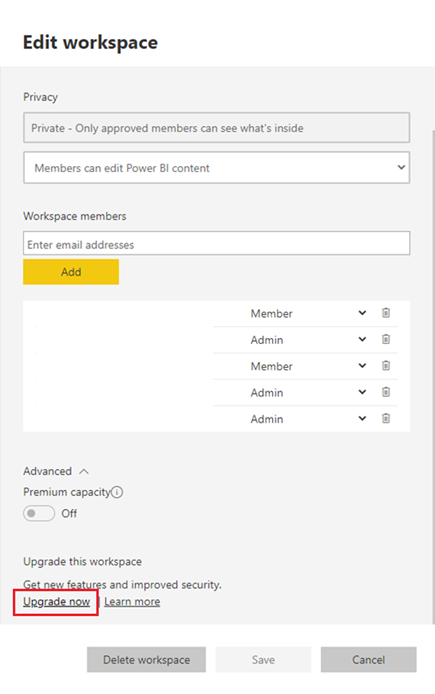 Deleting unwanted PowerBI workspaces linked to Teams ...